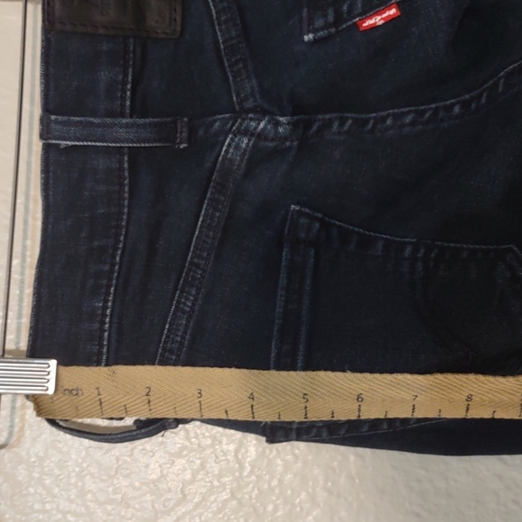 LEVI'S USED PANTS PANT LEG HEMS CUT. SIZE STATES W26 L30 BLUE - Picture 10 of 13